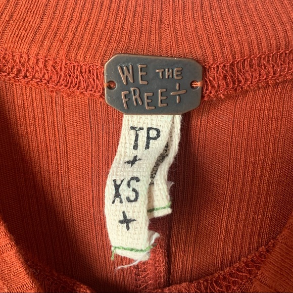 Free People Ribbed Faye Tank Cotton/Modal Blend with Keyhole Front - Picture 6 of 9